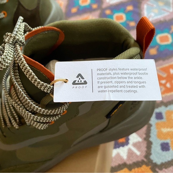 Teva Men’s Geotrecca Dark Olive Desert Taupe Green Boots Size 9 Waterproof NEW - Picture 8 of 11